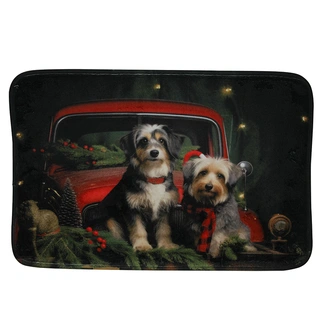 Kerst Deurmat 40x60 cm - Honden