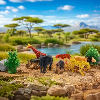 Dierenset Safari Koker - afbeelding 2
