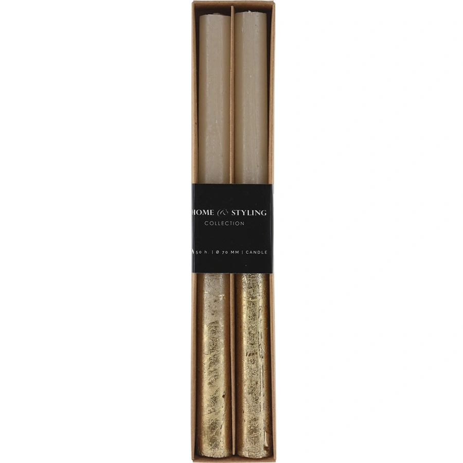 Dinerkaars Ø2x25 cm Set 2 st. - Crème/Goud