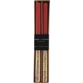 Dinerkaars Ø2x25 cm Set 2 st. - Rood/Goud