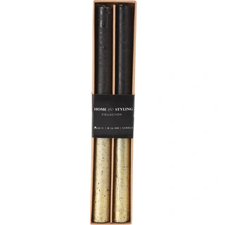 Dinerkaars Ø2x25 cm Set 2 st. - Zwart/Goud
