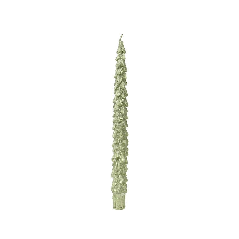 Dinerkaars Kerstboom Metallic Groen - afbeelding 2