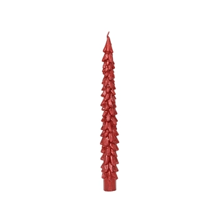Dinerkaars Kerstboom Metallic Rood - afbeelding 2