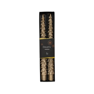 Dinerkaars Kerstboom Metallic Goud