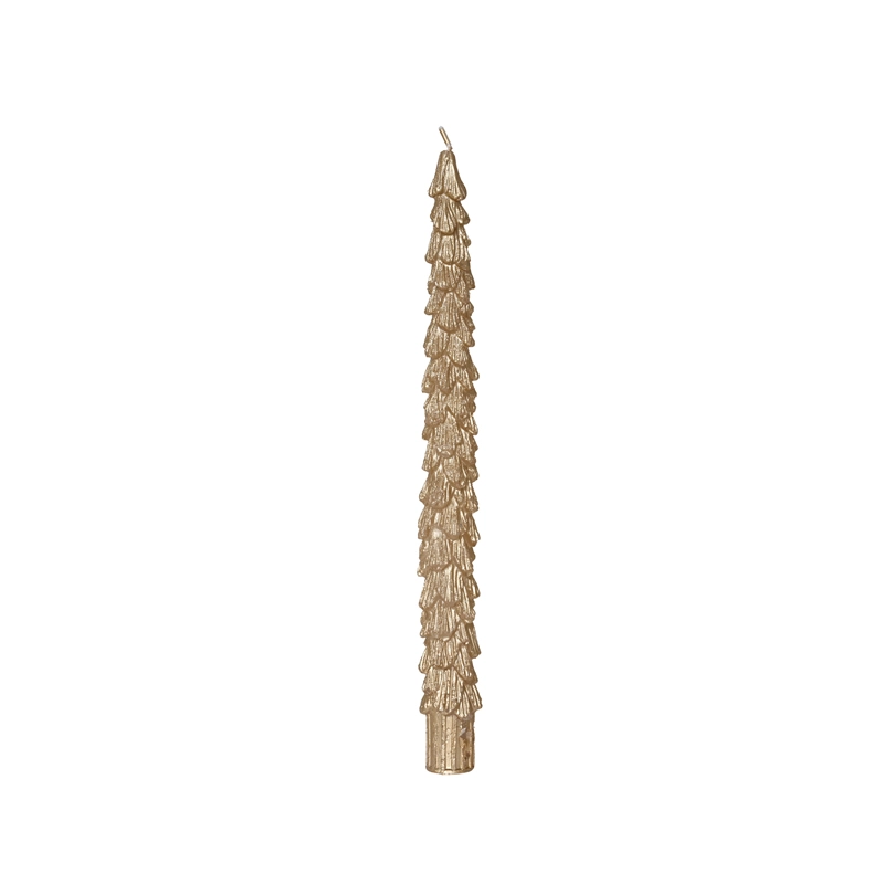 Dinerkaars Kerstboom Metallic Goud - afbeelding 2