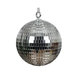 Kerstbal Foam Discobal Zilver - Ø15 cm