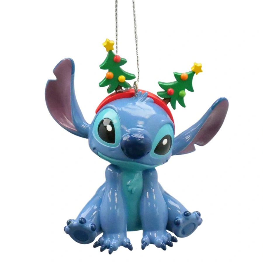 Disney Kerst Hanger 3D Stitch Zittend