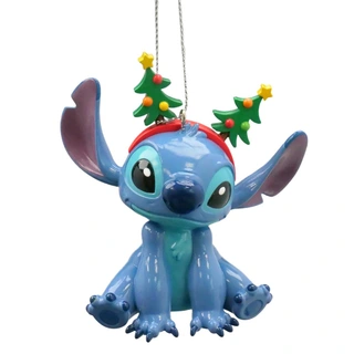 Disney Kerst Hanger 3D Stitch Zittend