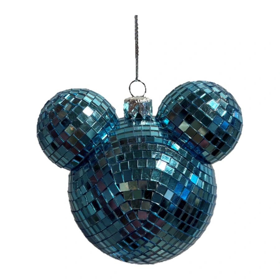 Disney Kerstbal met Oortjes Disco - Blauw