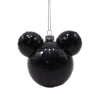 Disney Kerstbal met Oortjes Disco - Zwart