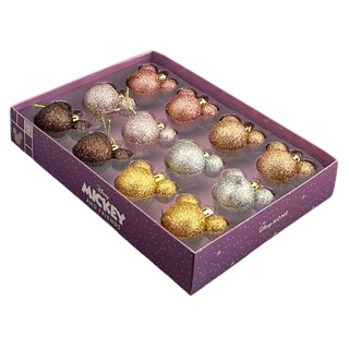 Disney Kerstballen met Oortjes Multi 12 st.