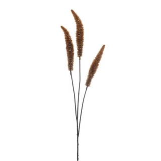 Kunsttak Dogtail Grass Spray Oranje - 88 cm