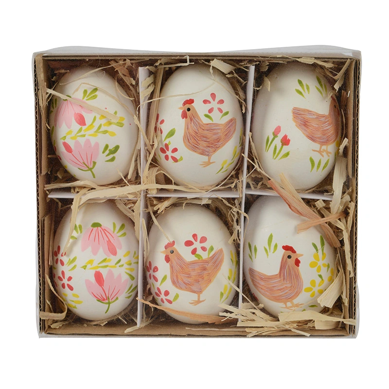 Paasei Kippen - 6 st.