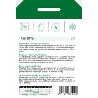 Horti Tops Doperwten Wonder Van Amerika - afbeelding 2