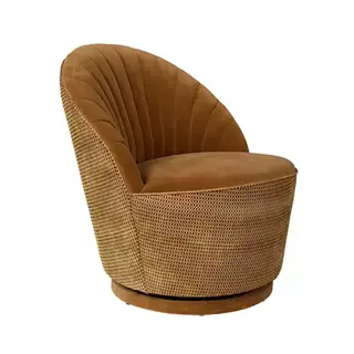 Dutchbone Madison Draaifauteuil - Whiskey - afbeelding 1