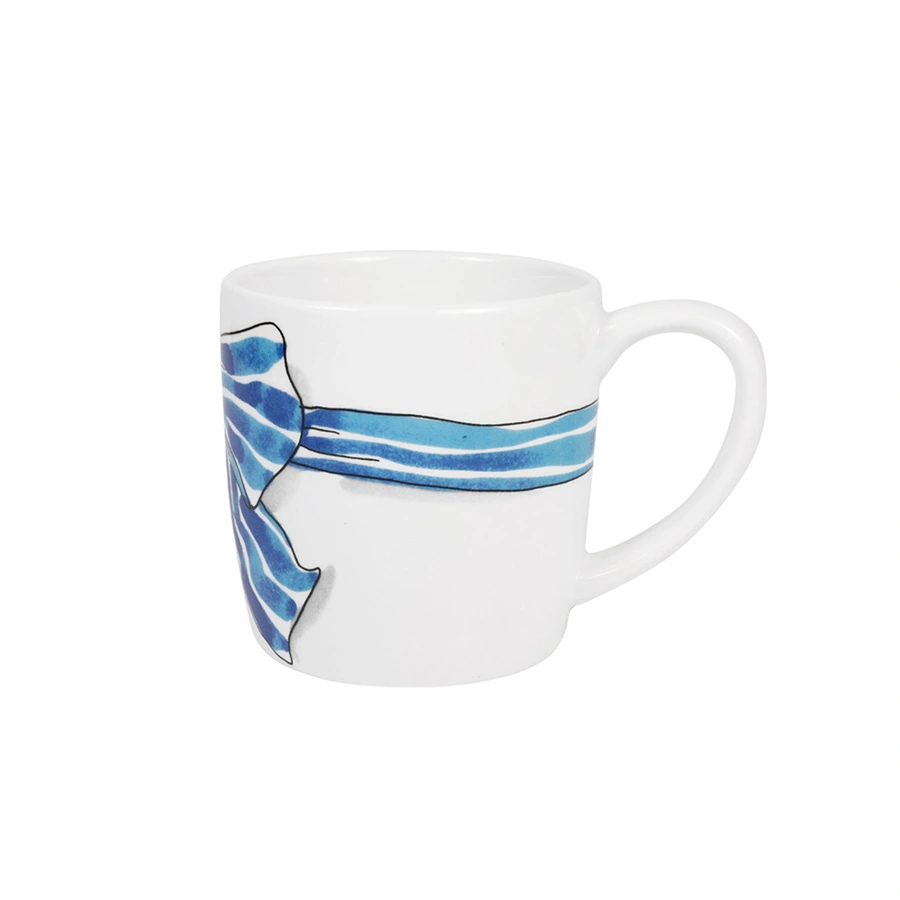 Blond Amsterdam Cappuccino Mok Blue Bow - 0,5 L - afbeelding 1