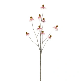 Kunsttak Echinacea Branch Pink - 123 cm - afbeelding 1
