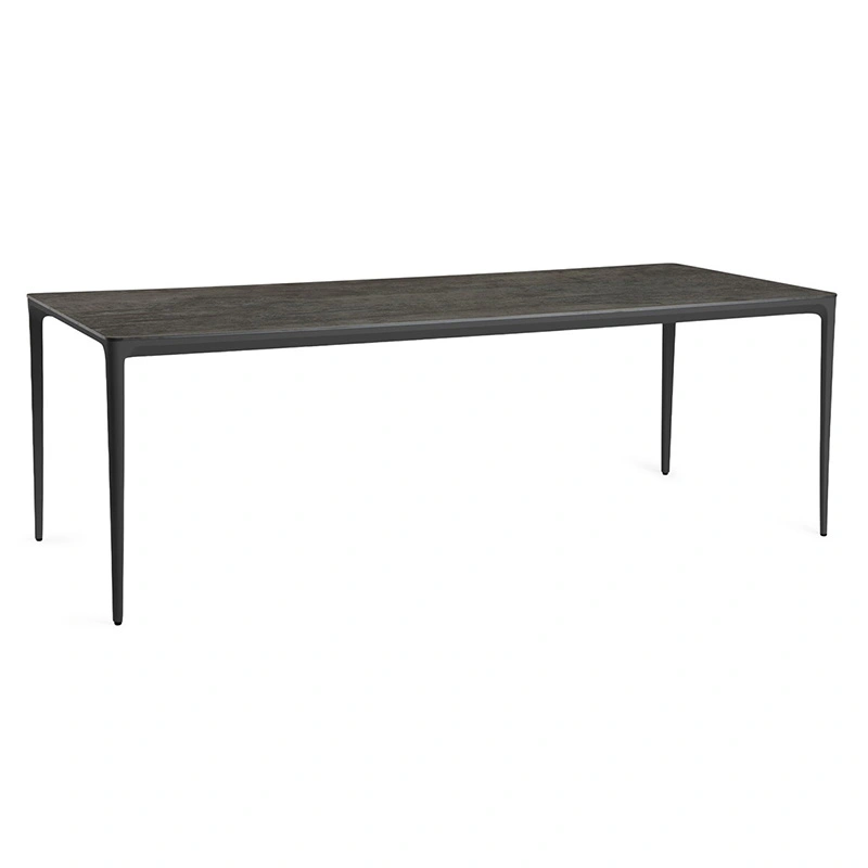 Tierra Outdoor Elegante Tuintafel Charcoal Forest Grey - 219x92 cm - afbeelding 1