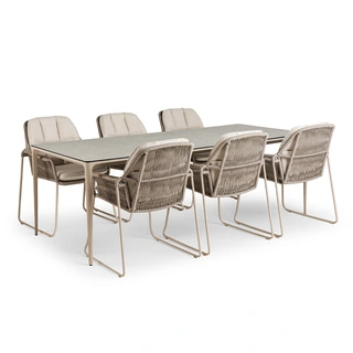 Tierra Outdoor Elegante Tuintafel Champagne Ophira - 219x92 cm - afbeelding 3