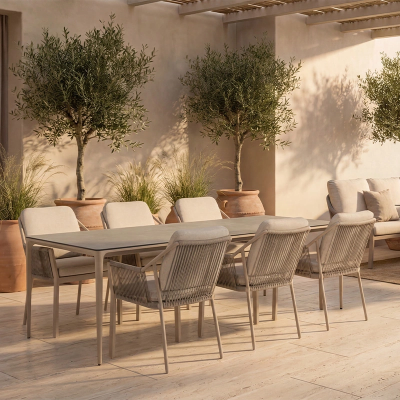 Tierra Outdoor Elegante Tuintafel Champagne Ophira - 219x92 cm - afbeelding 4