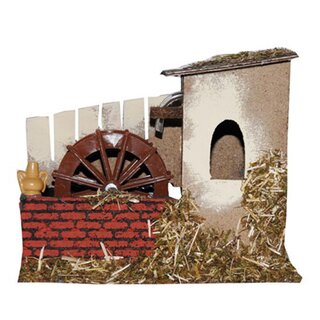 Watermolen elektrisch - 25x12x19 cm