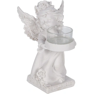 Engel met Theelichthouder - 17 cm