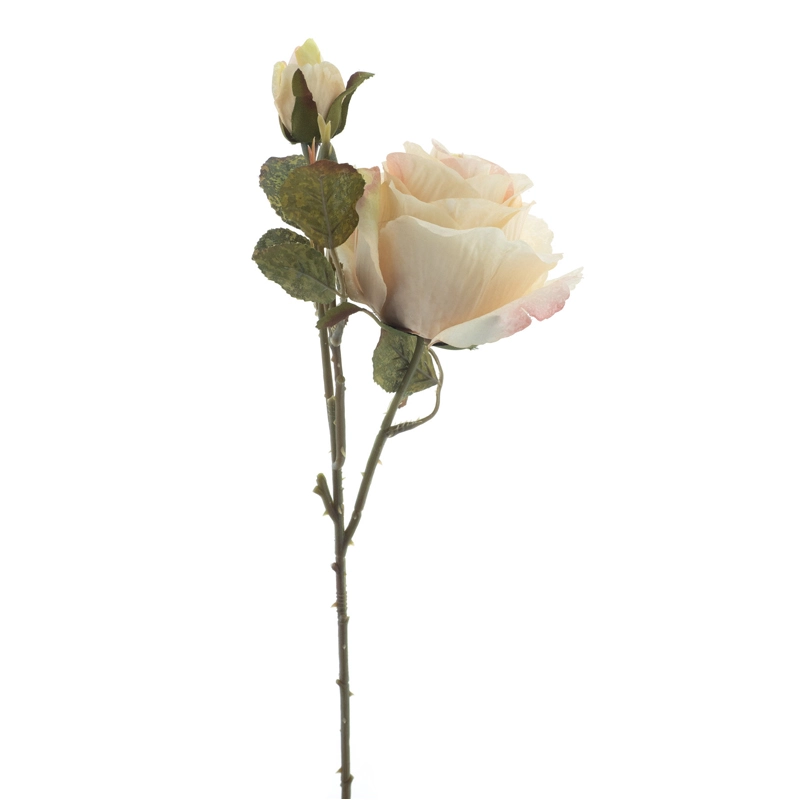 Kunstbloem Engelse Roos Monica Crème - 49 cm