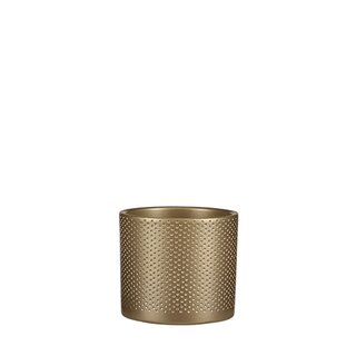 Mica Era pot rond goud relief - Ø13,5x12,5 cm