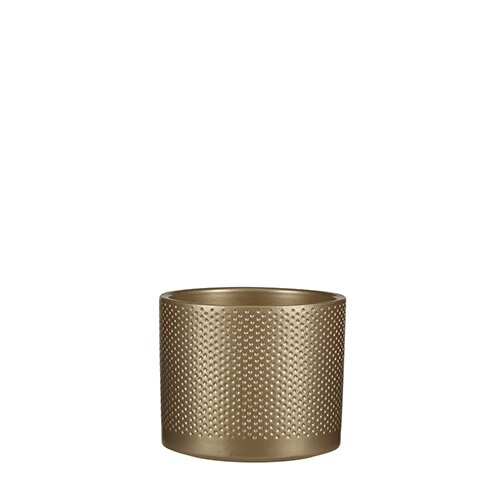 Mica Era pot rond goud relief - Ø15x13 cm