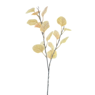 Kunsttak Eucalyptus Powdered Geel - 68 cm