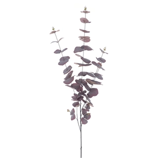 Kunsttak Eucalyptus Spray Paars - 120 cm