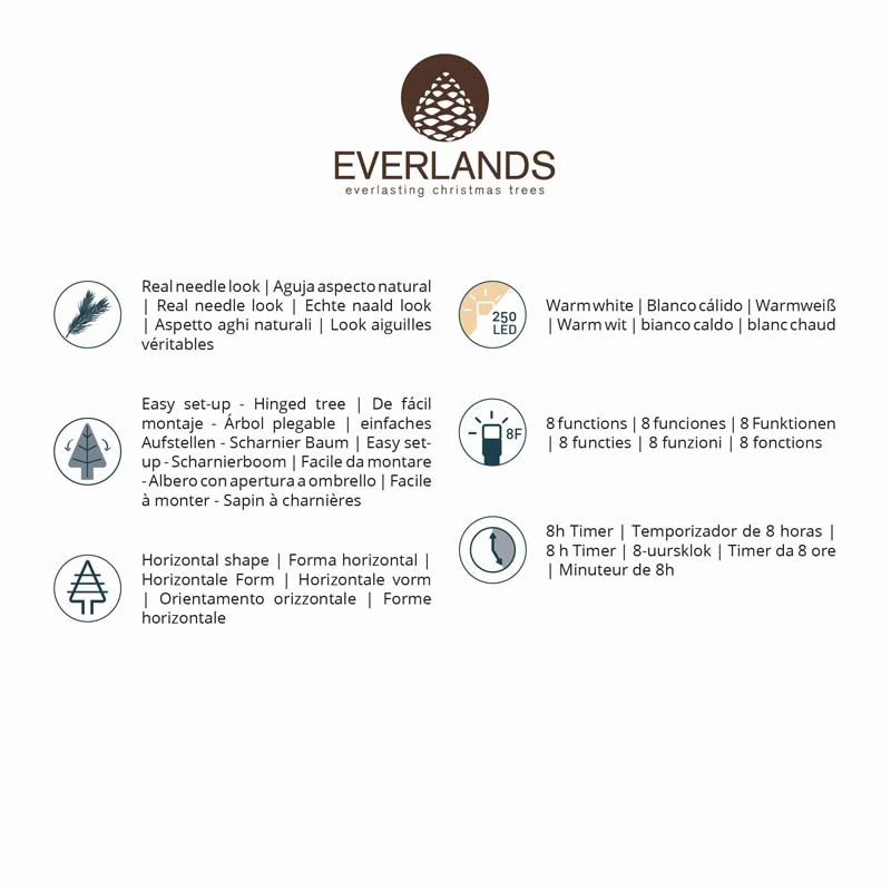 Everlands Grandis fir Micro LED - 150cm - afbeelding 7