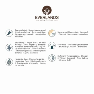 Everlands Grandis fir Micro LED - 150cm - afbeelding 7