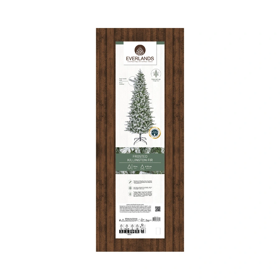 Everlands Kunstkerstboom Killington Fir Frosted - 180 cm - afbeelding 6