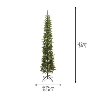 Everlands Slim fir LED - 180cm - afbeelding 5