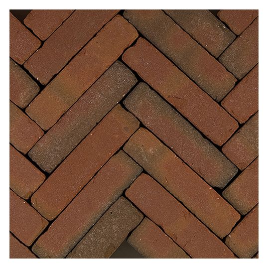 Art Bricks waalformaat 5x20x6,5cm Fabritius rood/bruin