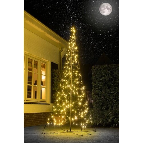 Fairybell Vlaggenmast Kerstboom Set Warm White - 300 cm