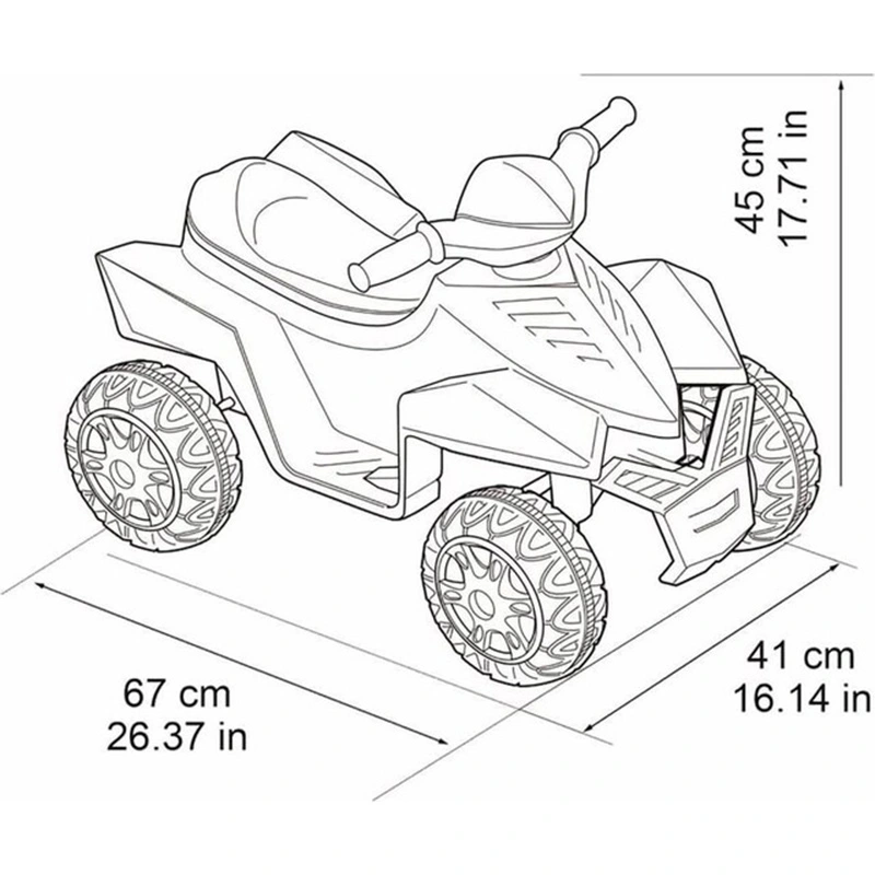 Feber Quad Racy Red - afbeelding 3