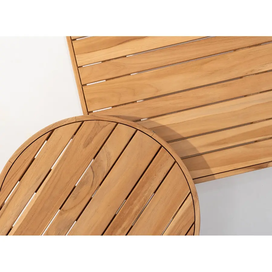 4 Seasons Outdoor Finn Salontafel Teak - Ø80 cm - afbeelding 2