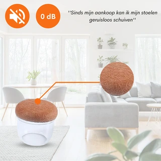 Flooq Stoelpootdoppen Fien 8 st. - 19-25 mm - afbeelding 2