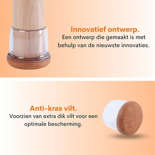 Flooq Stoelpootdoppen Fien 8 st. - 19-25 mm - afbeelding 3