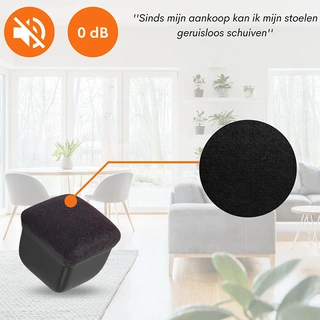 Flooq Stoelpootdoppen Franz 8 st. - 19-25 mm - afbeelding 3