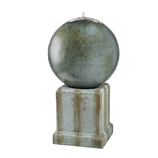 Fontein Bal Op Sokkel - Copper - afbeelding 1