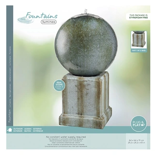 Fontein Bal Op Sokkel - Copper - afbeelding 2