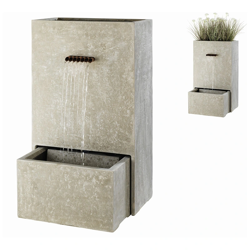 Fontein Bak Licht Grijs - 100 cm - afbeelding 1