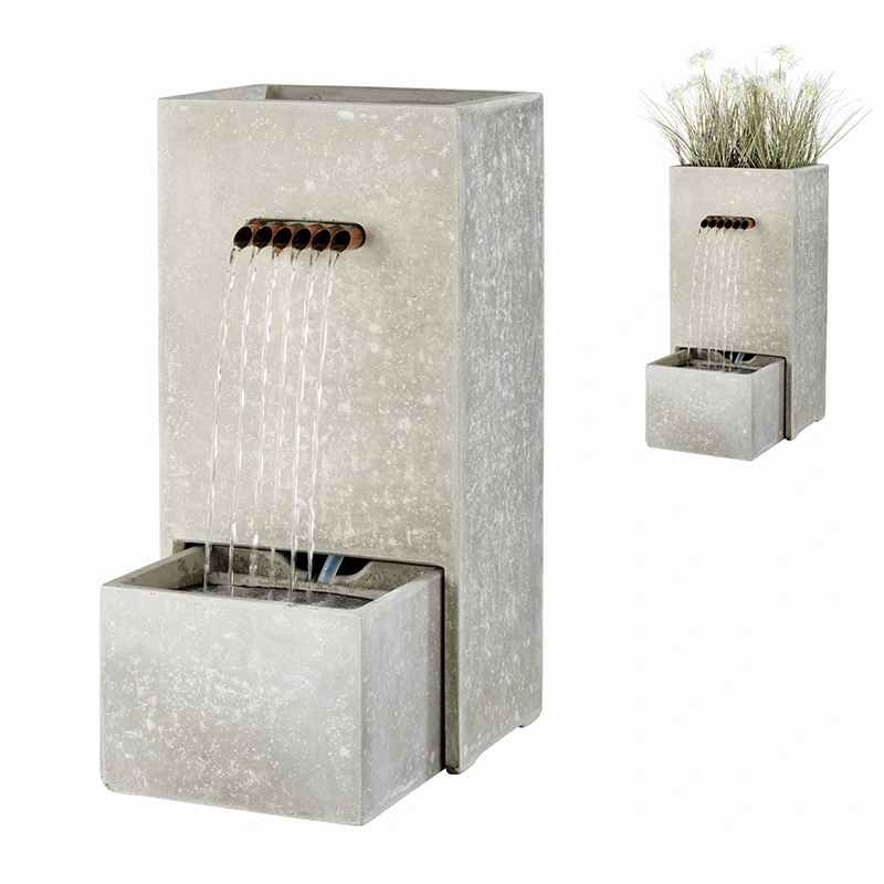 Fontein Bak Licht Grijs - 70 cm - afbeelding 1