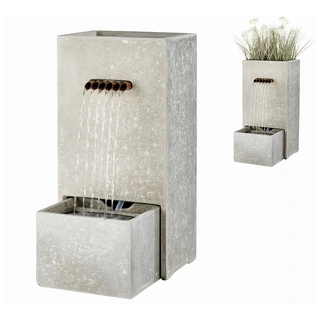 Fontein Bak Licht Grijs - 70 cm - afbeelding 1