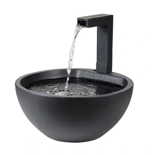 Fontein Schaal met kraan - Zwart - afbeelding 1