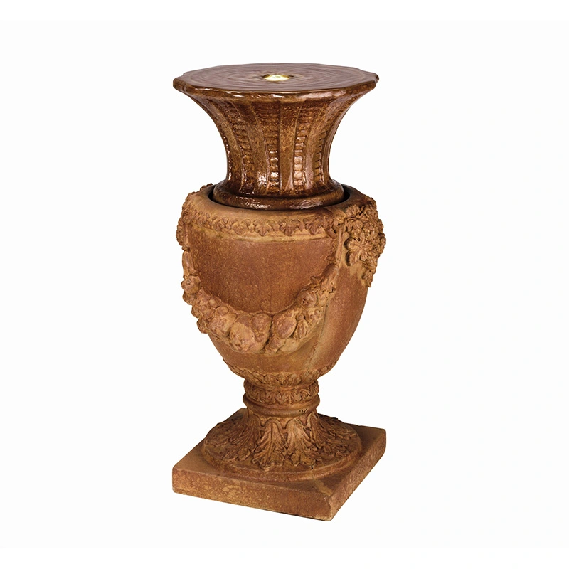 Fontein Vaas Guirlande - Bruin - afbeelding 1