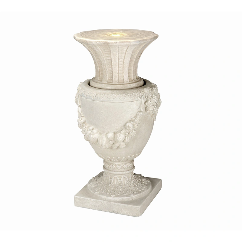 Fontein Vaas Guirlande - Wit - afbeelding 1